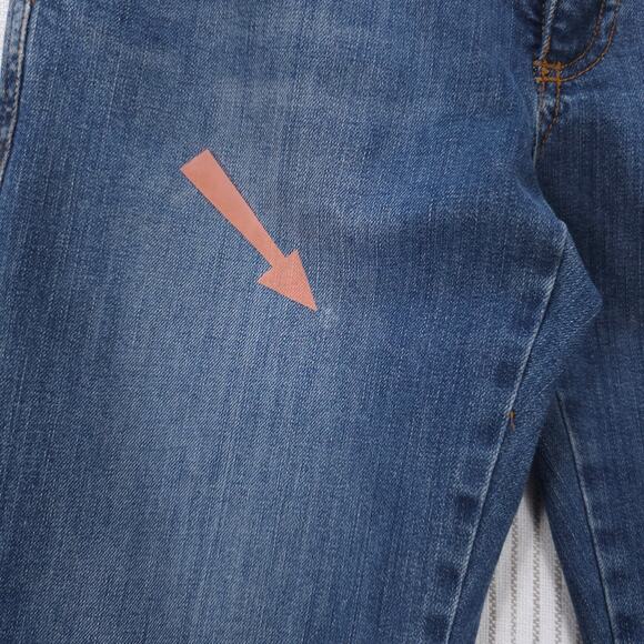 MARC JACOBS Jeans Y2K Wide Leg Flared Denim 29x33 Womens 4 Distressed - Picture 13 of 15